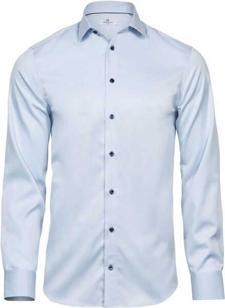 Tee Jays Herren Luxus Twill Slim Fit Hemd langarm 4021