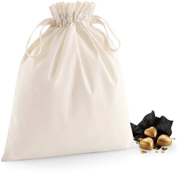 Westford Mill Bio Baumwolltasche mit Zugkordel W118