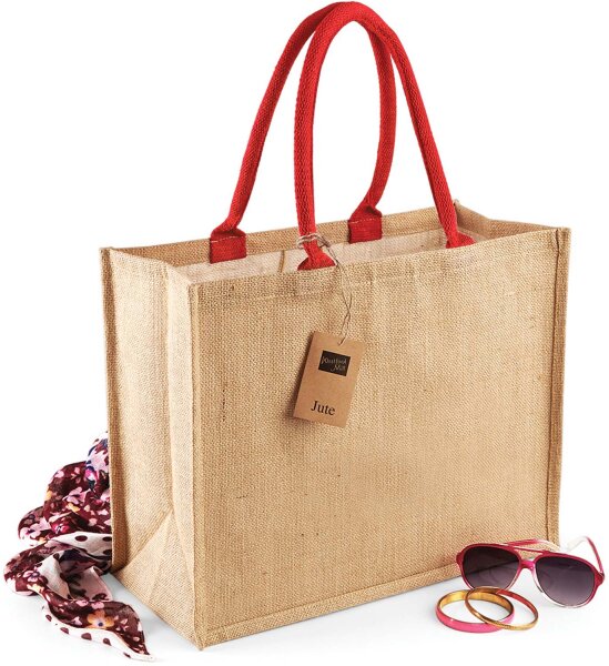 Westford Mill Jute Shopper Classic Jute-Tasche W407