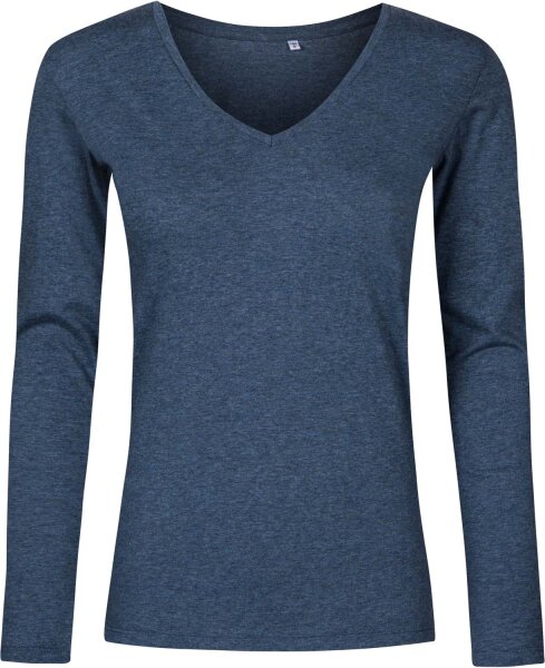 Promodoro Damen X.O V-Ausschnitt T-Shirt langarm 1560