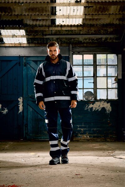 Yoko Unisex Sicherheitsjacke Warnschutz-Parka HVP301