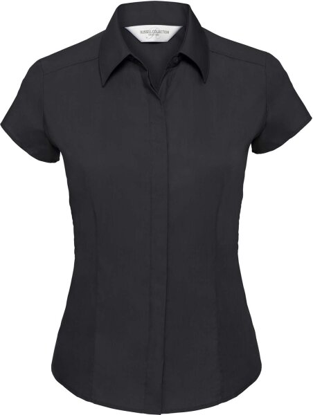 Russell Damen Popeline Bluse kurzarm R-925F-0