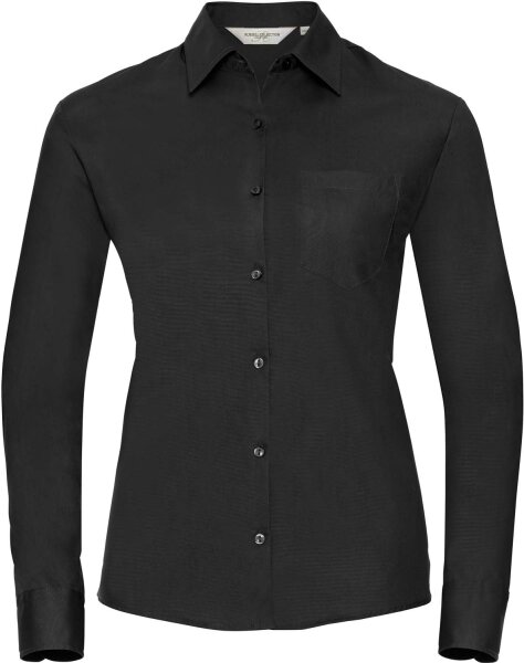 Russell Damen Popeline Bluse langarm R-936F-0