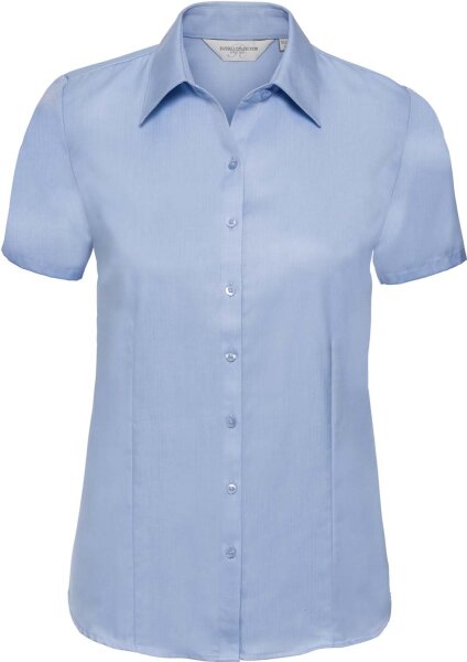 Russell Damen Herringbone Bluse kurzarm R-963F-0