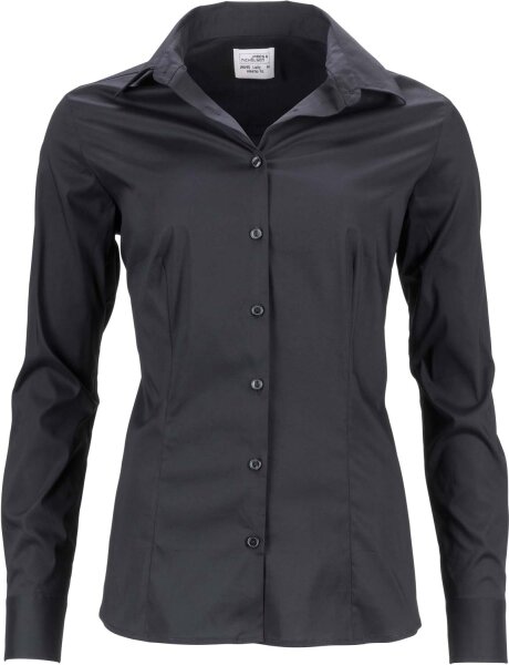 James & Nicholson Damen Popeline Slim Fit Bluse JN645