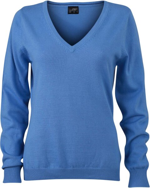 James & Nicholson Damen V-Ausschnitt Pullover JN658