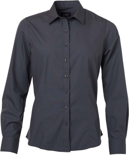 James & Nicholson Damen Popeline Bluse langarm JN677