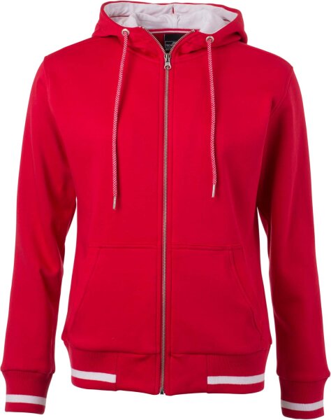James & Nicholson Damen Kapuzen Club Sweatjacke College Jacke JN775