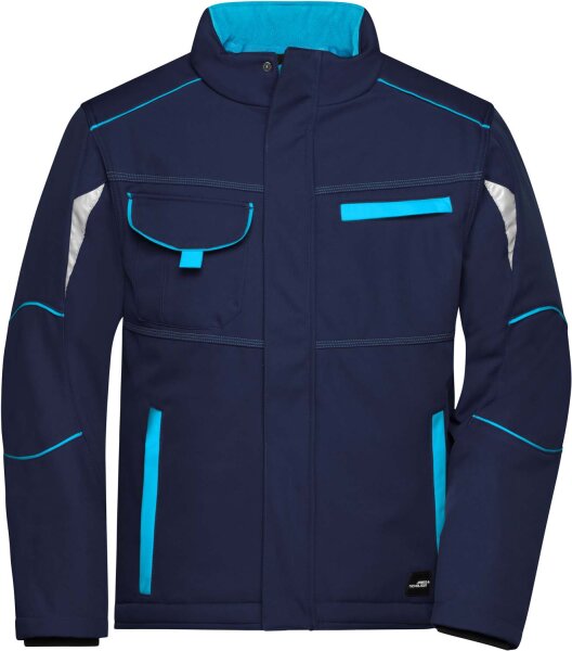 James & Nicholson Unisex Workwear Winter Softshell Jacke Color Softshell-Jacke JN853