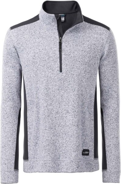 James & Nicholson Herren Workwear Strickfleece 1/2 Zip Strong Sweatshirt JN864