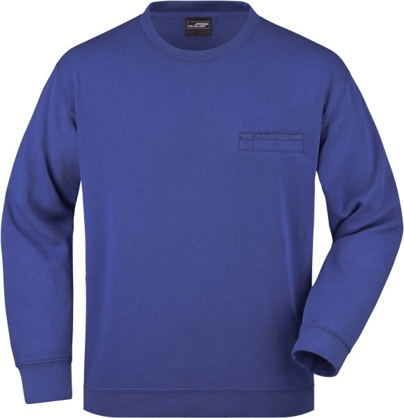 James & Nicholson Unisex Sweater mit Brusttasche Sweatshirt JN924