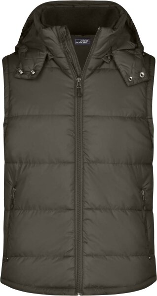 James & Nicholson Herren Kapuzen Steppweste Bodywarmer JN1004