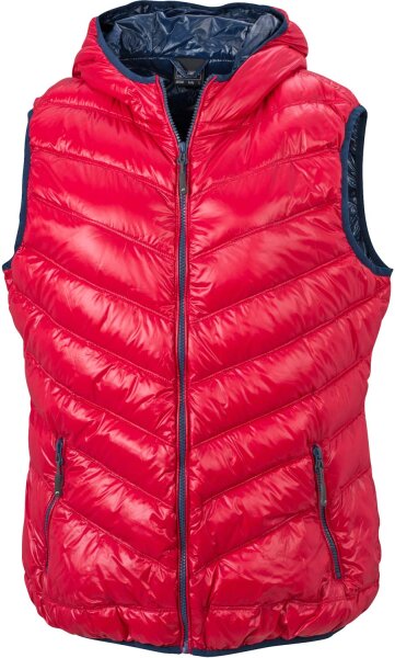 James & Nicholson Leichter Damen Daunen Kapuzen Bodywarmer JN1061