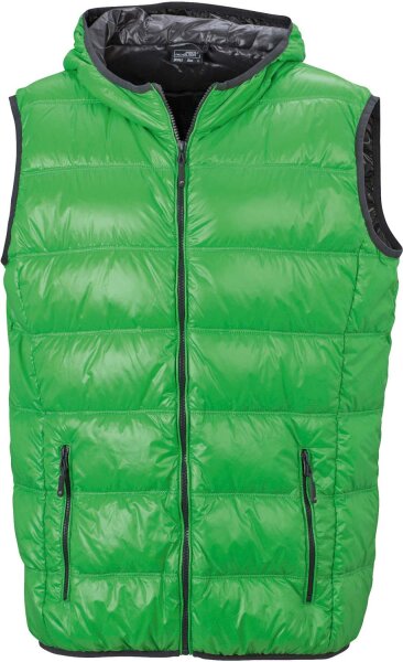 James & Nicholson Leichter Herren Daunen Kapuzen Bodywarmer JN1062