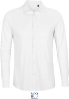 NEOBLU Herren Piqué Hemd langarm Basile Men