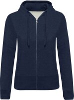 Kariban Damen Kapuzensweatshirt Bio-Baumwolle mit...