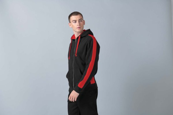 Finden+Hales Herren Full Zip Hoodie Sweatjacke LV330