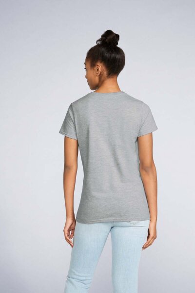 Gildan Damen Premium Cotton V-Neck T-Shirt 4100VL