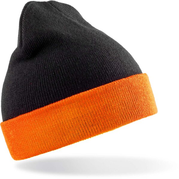 black/orange