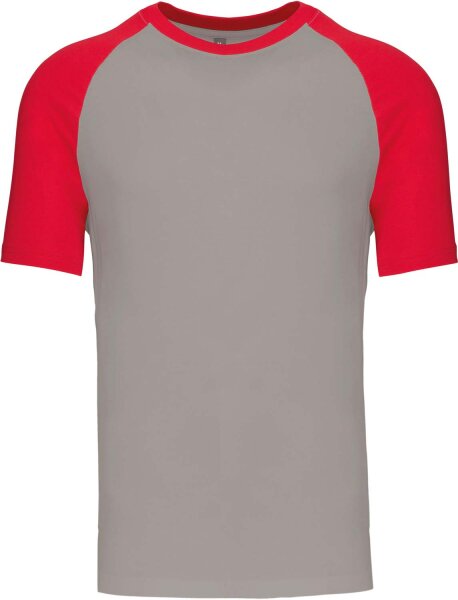 light grey/red