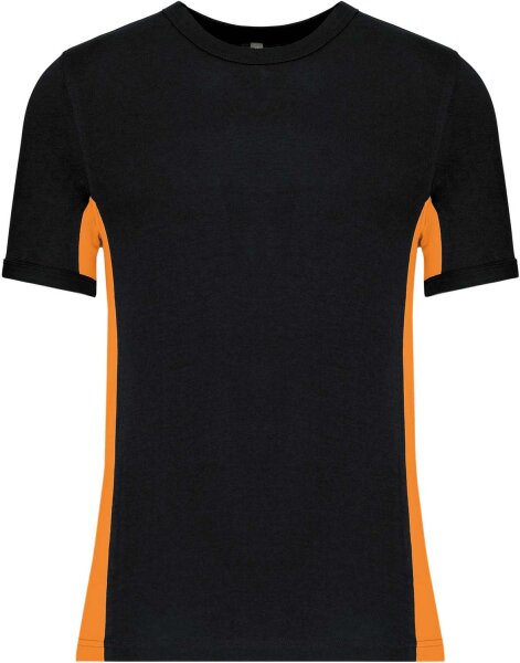 black/orange
